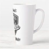 Elegant Brooklyn Swoosh Logo Design Latte Mok (Rechts)
