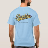 Elegant Brooklyn Swoosh Logo Design T-shirt (Achterkant)