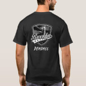 Elegant Brooklyn Swoosh Logo Design T-shirt (Achterkant)