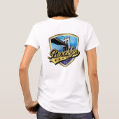 Elegant Brooklyn swoosh-logoontwerp T-shirt (Achterkant)