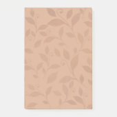 Elegant Brown Abstract herfst leest Patroon Post-it® Notes (Voorkant)