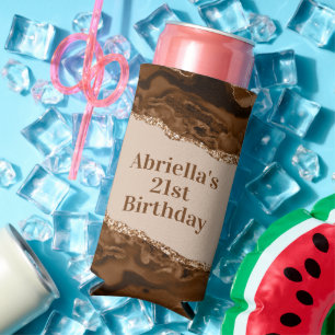 Élégant Brown Agate Melanin Thème Glacière