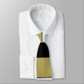 Elegant Brown Black en White Stripes Pattern Strop Stropdas (Gebonden)