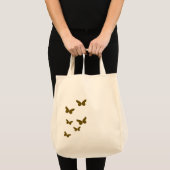 Elegant Brown Butterfly Minimalist | Modern Tote Bag (Voorkant (product))