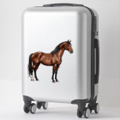 Elegant Brown Horse Sticker (Koffer)