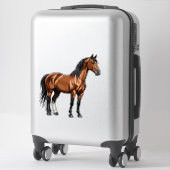 Elegant Brown Horse Sticker (Koffer)