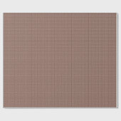 Elegant Brown Houndstooth Classic Preppy Pattern Cadeaupapier (Vlak)