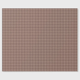 Elegant Brown Houndstooth Classic Preppy Pattern Cadeaupapier