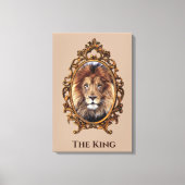 Elegant Brown Lion King Retro Dads Canvas Afdruk (Voorkant)