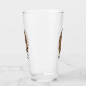 Elegant Brown Lion King Retro Dads Glas (Rechts)