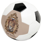  Elegant Brown Lion King Retro Dads Voetbal (Drie kwart)