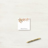 Elegant Brown Maple Leaves Autumn Herfst Post-it® Notes (Op bureau)