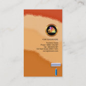 Elegant Brown Spray Paint Shades House Painter Visitekaartje (Achterkant)