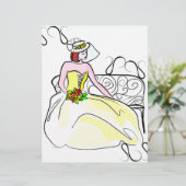 Elegant bruid plakboek papier (Staand voorkant)