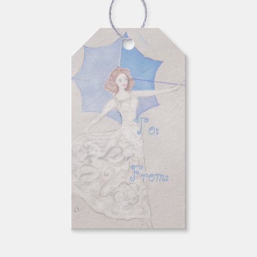 Elegant bruidsdouche cadeau Label Cadeaulabel (Voorkant)