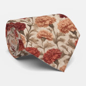 Elegant bruidsjonker geschenk anjer stropdas (Opgerold)