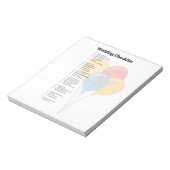 Elegant bruiloft Checklist Notitieblok (Gedraaid)