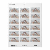 elegant bruiloft foto chic handschrift label (Full Sheet)