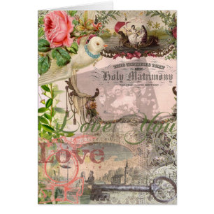 Elegant Bruiloft Huwelijk Antiek Vintage