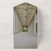 Elegant bruiloft in één bruiloft all in one uitnodiging (Buitenkant)