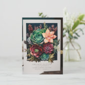 "Elegant bruiloft Kaart " (Staand voorkant)