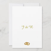 Elegant bruiloft kaart (Achterkant)