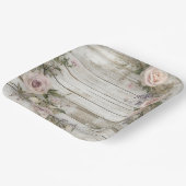 Elegant Bruiloft Papieren Bord (Gebogen)