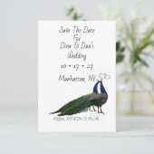 Elegant Bruiloft Save the Date Kaart (Staand voorkant)