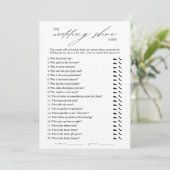 Elegant bruiloft schoen spel kaart (Staand voorkant)