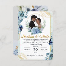 Elegant bruiloft uitnodiging ontwerp
