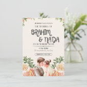 "Elegant bruiloft uitnodiging ontwerp (Staand voorkant)