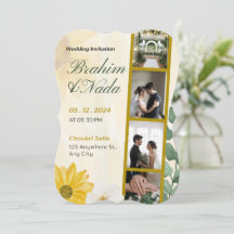 Elegant bruiloft uitnodiging ontwerp
