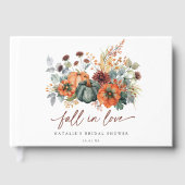 Elegant bruiloftgastboek voor herfst gastenboek (Voorkant)