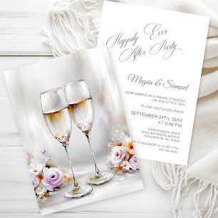 Elegant Bruiloftsfeest na de Trouwreceptie Kaart