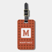 Elegant Bruin Bagagelabel voor Man (Voorkant verticaal)