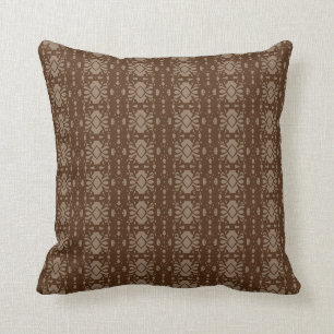 Elegant bruin en beige kussen