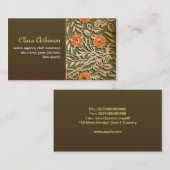 elegant bruine sjabloon voor visitekaartjes (Voorkant / Achterkant)