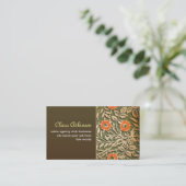 elegant bruine sjabloon voor visitekaartjes (Staand voorkant)