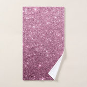 Elegant bruinroze abstracte gips bad handdoek (Handdoek)
