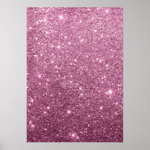 Elegant bruinroze abstracte gips poster