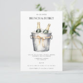 Elégant Brunch & Bubbly Invitation de douche nupti (Debout devant)