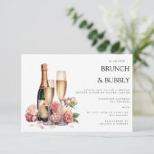Elégant Brunch & Bubbly Invitation de douche nupti (Debout devant)