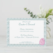 Elégant Brunch de Pâques Invitation (Debout devant)