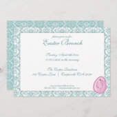 Elégant Brunch de Pâques Invitation (Devant / Derrière)