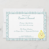 Elégant Brunch de Pâques Invitation (Devant)