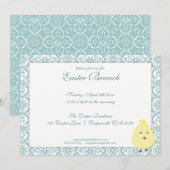Elégant Brunch de Pâques Invitation (Devant / Derrière)