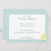 Elégant Brunch de Pâques Invitation (Devant / Derrière)