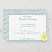 Elégant Brunch de Pâques Invitation (Devant / Derrière)