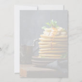 Élégant Brunch de vacances Pancakes Invitation (Dos)