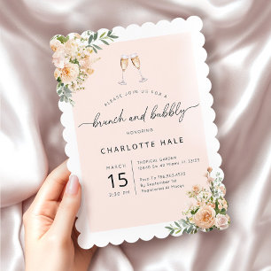 Elégant Brunch Floral et invitations Bubbly